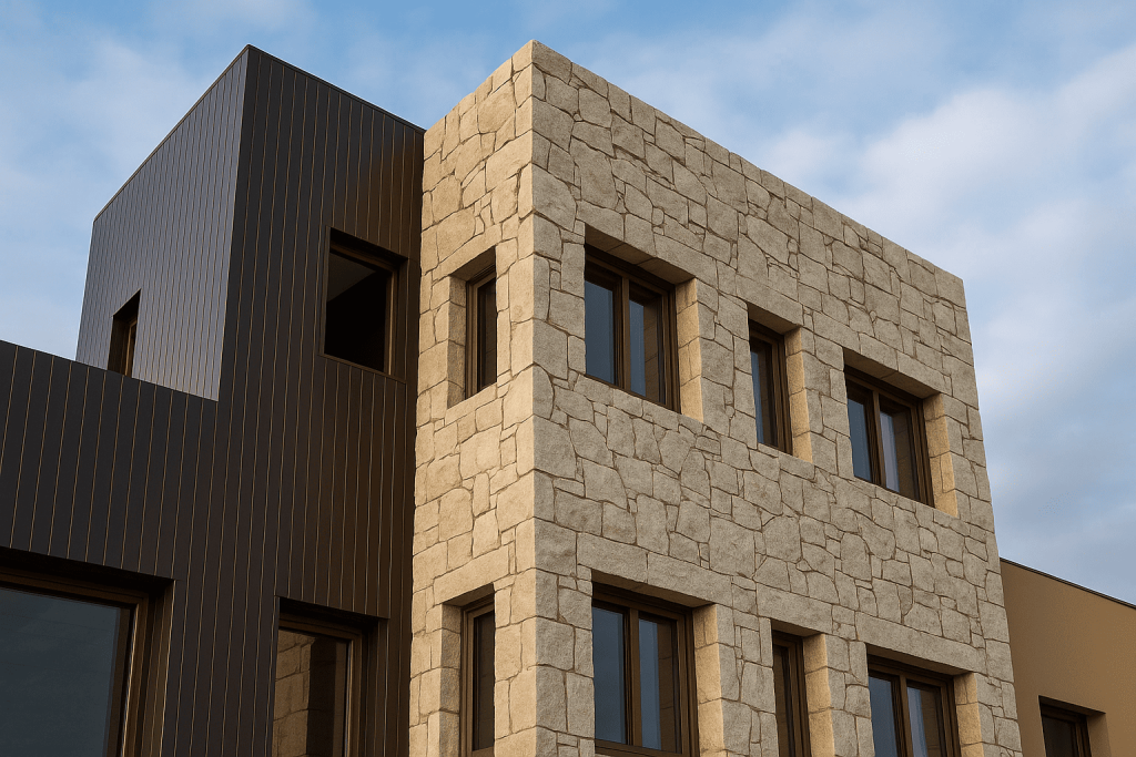 Forrado de fachada en piedra natural